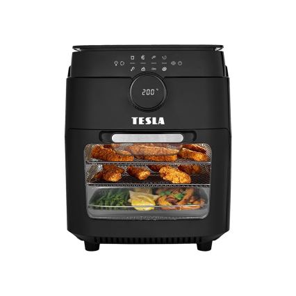 TESLA Electronics AirCook & Grill - Smart multifunctioneel digitaal hot air fryer 12 l 1800W/230V Wi-Fi