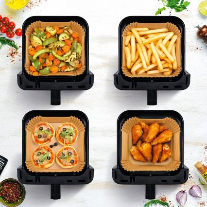 TESLA Electronics AirCook - Heteluchtfriteuse 6,5 l 2100W/230V mat chroom/zwart