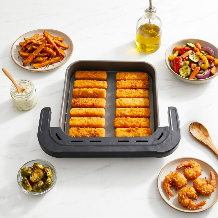 TESLA Electronics AirCook - 3-zone heteluchtfriteuse 14,5 l 2800 W/230 V zwart