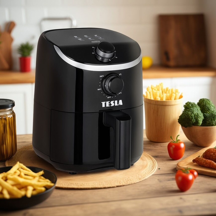 TESLA Electronics AirCook - Multifunctionele air fryer 2 l 900W/230V