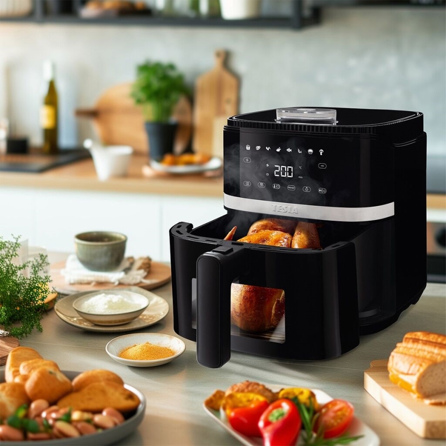 TESLA Electronics AirCook - Multifunctionele digitale air fryer 5 l 1500W/230V