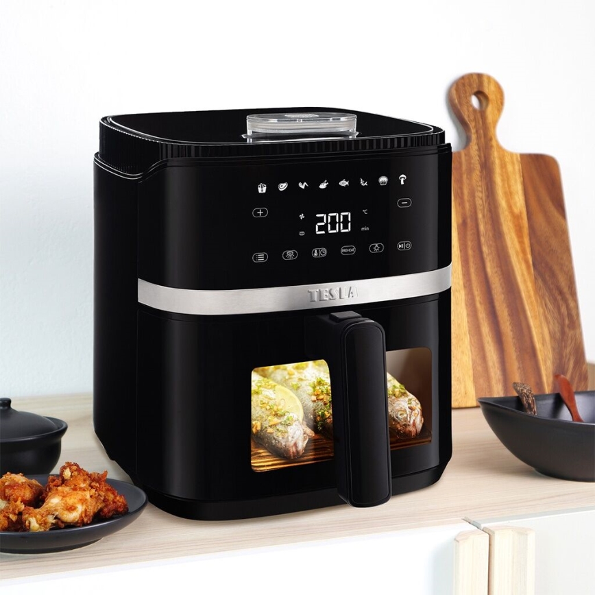 TESLA Electronics AirCook - Multifunctionele digitale air fryer 5 l 1500W/230V