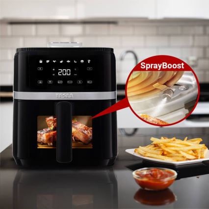 TESLA Electronics AirCook - Multifunctionele digitale air fryer 5 l 1500W/230V