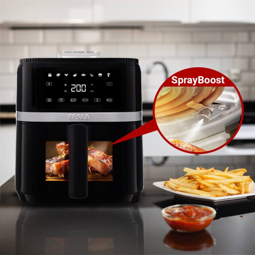 TESLA Electronics AirCook - Multifunctionele digitale air fryer 5 l 1500W/230V