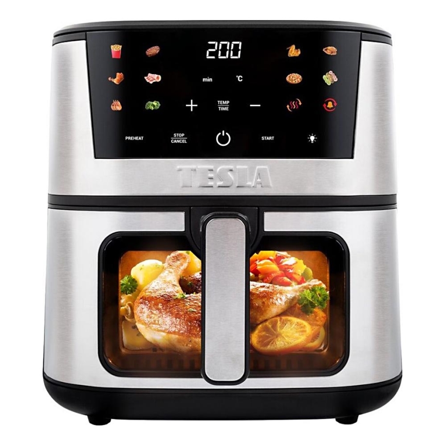 TESLA Electronics AirCook - Multifunctionele digitale air fryer 7 l 1600W/230V