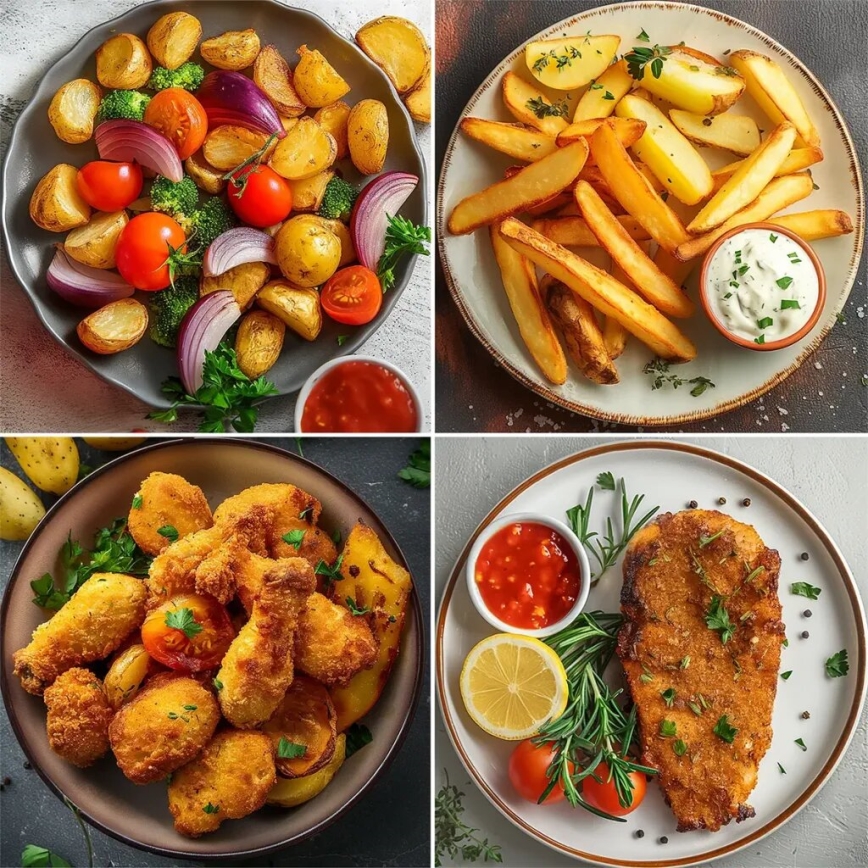TESLA Electronics AirCook - Multifunctionele dubbele digitale air fryer 9 l 2400W/230V