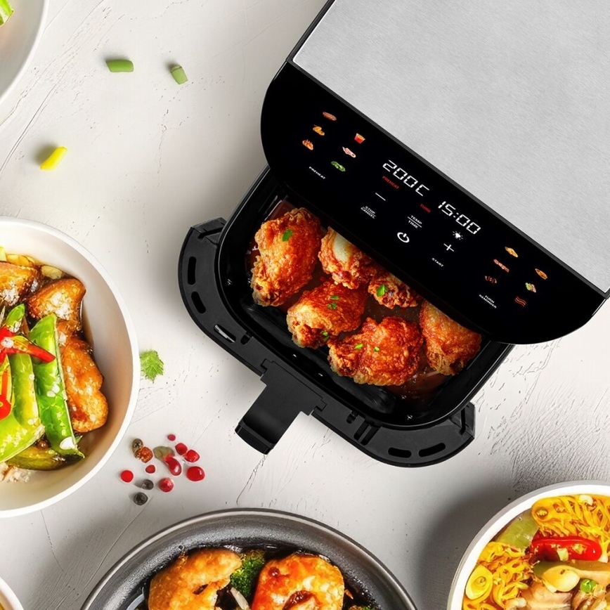 TESLA Electronics AirCook - Smart multifunctioneel digitaal air fryer 9 l 1700W/230V Wi-Fi