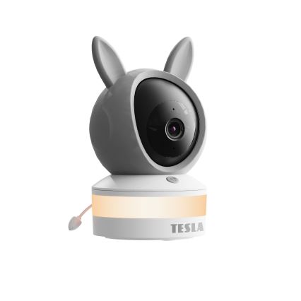 TESLA Electronics Bambino - Slimme babyfoon 4 MP 2560p 5V Wi‑Fi Tuya grijs/wit