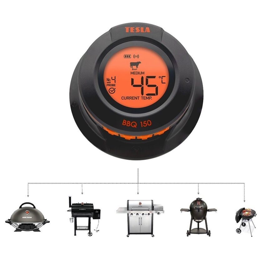 TESLA Electronics Cook - Digitale vleesthermometer met sonde 0-400 °C 2xAA IP65
