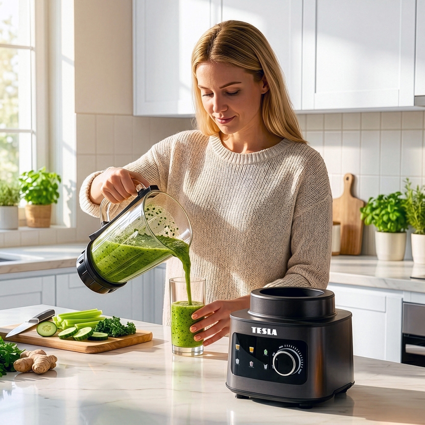 TESLA Electronics CrunchX - Tafelblender 1500W/230V zwart