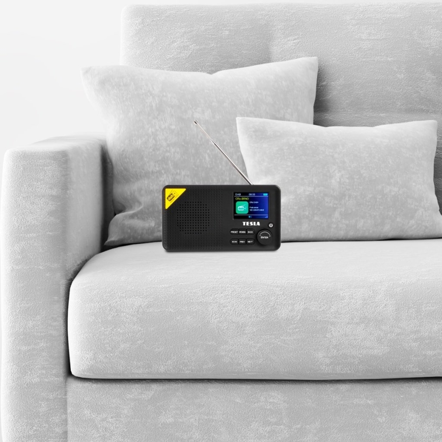 TESLA Electronics - DAB+ FM radio 5W/4000 mAh zwart