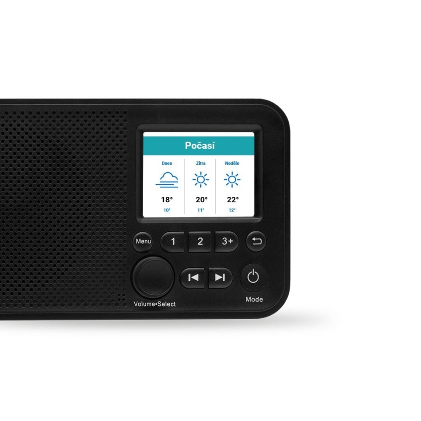 TESLA Electronics - DAB+ FM radio 5W/4000 mAh zwart