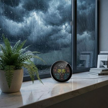 TESLA Electronics Device - Slimme weerstation met sensor, 400 mAh, Wi‑Fi (Tuya), IP44