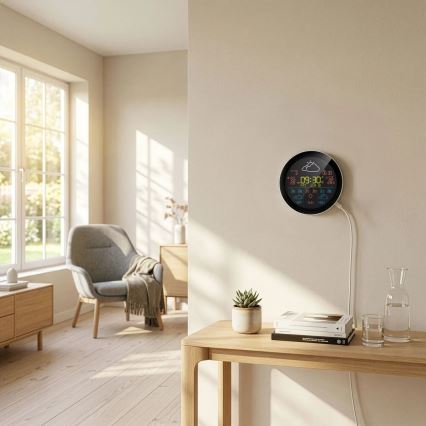 TESLA Electronics Device - Slimme weerstation met sensor, 400 mAh, Wi‑Fi (Tuya), IP44