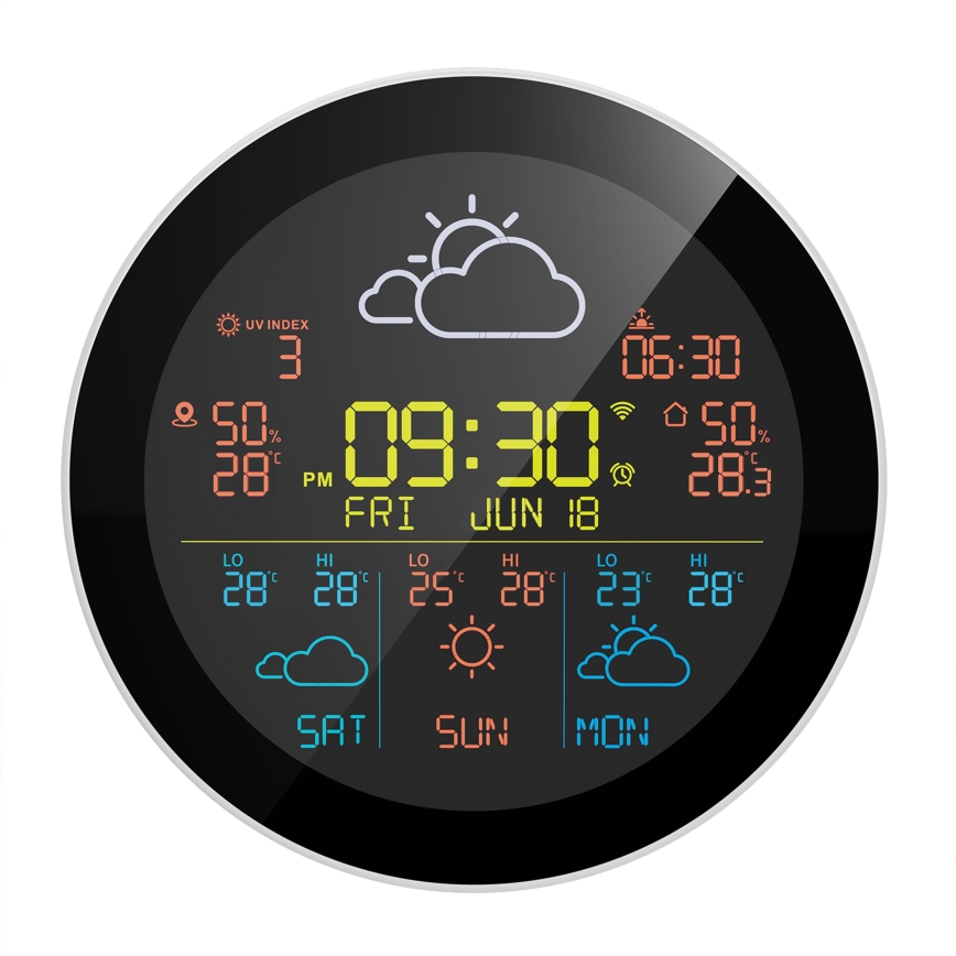 TESLA Electronics Device - Slimme weerstation met sensor, 400 mAh, Wi‑Fi (Tuya), IP44