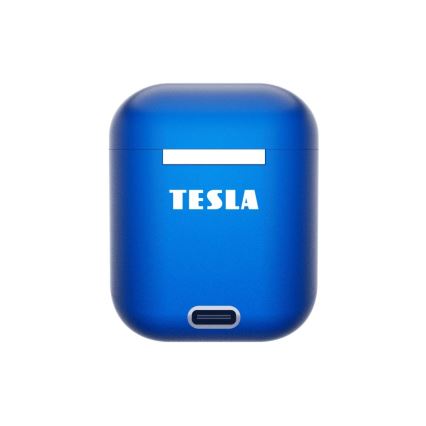 TESLA Electronics - Draadloze hoofdtelefoons IPX4 blauw