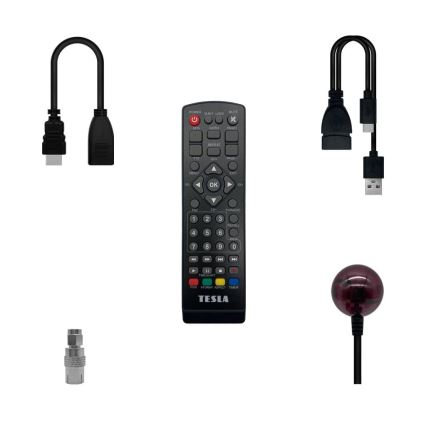 TESLA Electronics - DVB-T2 H.265 (HEVC) ontvanger, HDMI-CEC 2xAAA + afstandsbediening