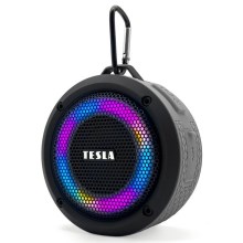 TESLA Electronics - LED RGB Draadloze luidspreker 5W/1200 mAh/3,7V IPX7 grijs