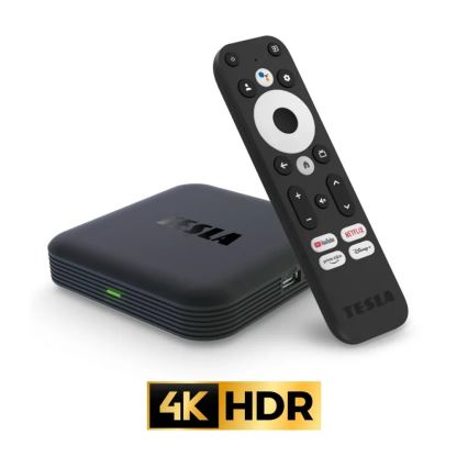 TESLA Electronics MediaBox - UHD multimediaal speler Wi-Fi + afstandsbediening
