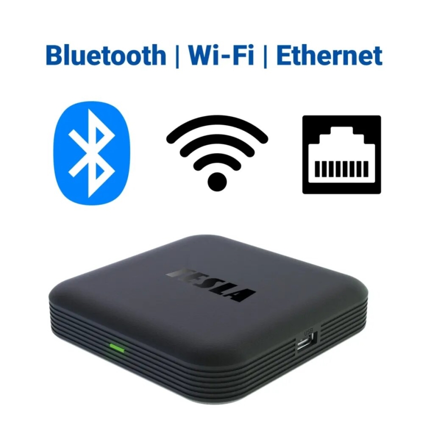 TESLA Electronics MediaBox - UHD multimediaal speler Wi-Fi + afstandsbediening