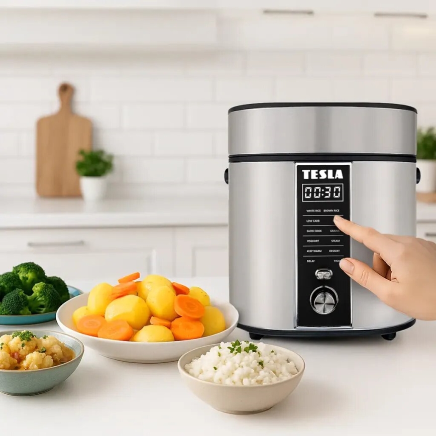 TESLA Electronics MultiCook - Multifunctioneel rijstkoker 2,1 l 400W/230V