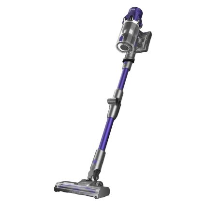 TESLA Electronics PureStar - Flexibele draadloze steelstofzuiger 2-in-1 250W/2200 mAh grijs/paars