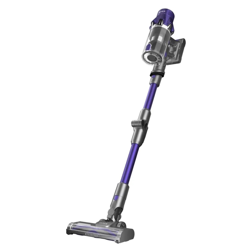 TESLA Electronics PureStar - Flexibele draadloze steelstofzuiger 2-in-1 250W/2200 mAh grijs/paars
