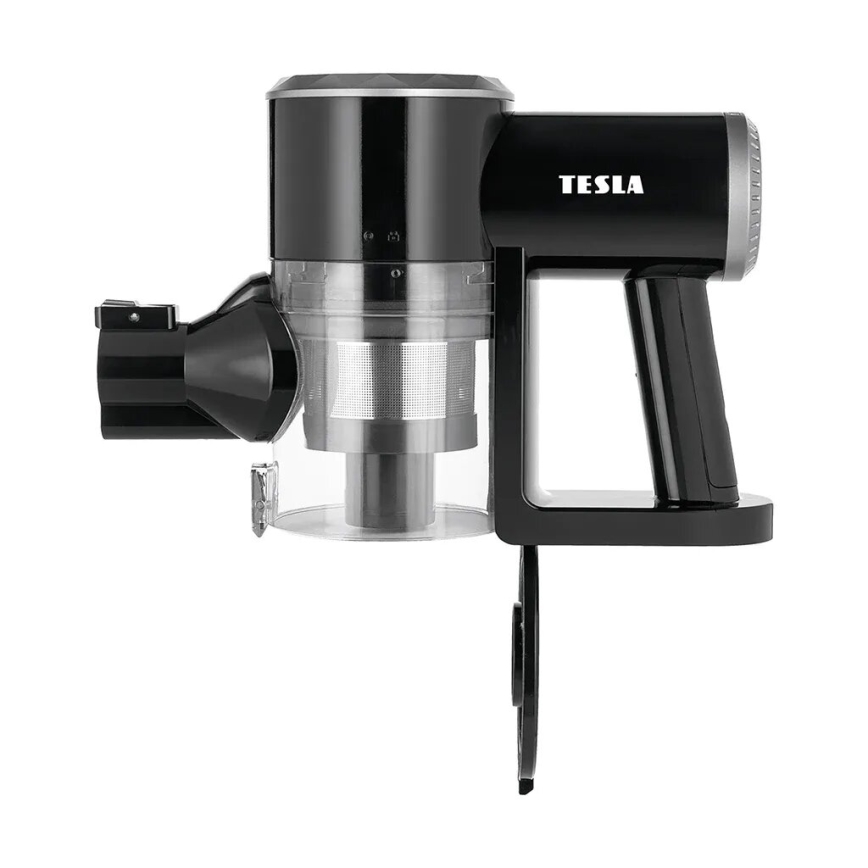 TESLA Electronics PureStar - Flexibele snoerloze steelstofzuiger 2in1 150W/2200 mAh zwart