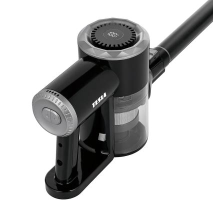 TESLA Electronics PureStar - Flexibele snoerloze steelstofzuiger 2in1 150W/2200 mAh zwart