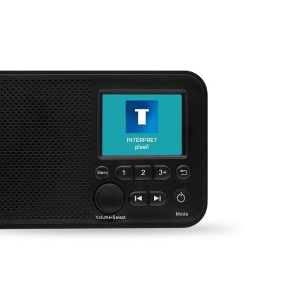 TESLA Electronics - Radio DAB+ FM 5W/1800 mAh zwart