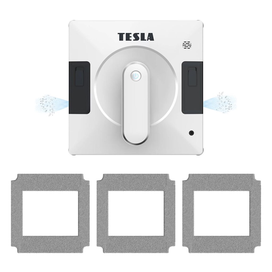 TESLA Electronics RoboStar - Slimme glazenwasser met dubbele watersproeier 72W/230V/500 mAh Wi-Fi + afstandsbediening