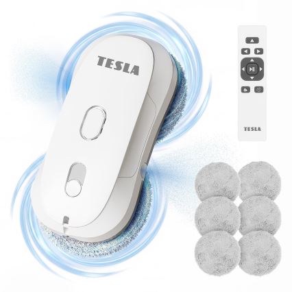 TESLA Electronics RoboStar - Ramenreiniger met waterverstuiving 72W/230V/500 mAh + afstandsbediening