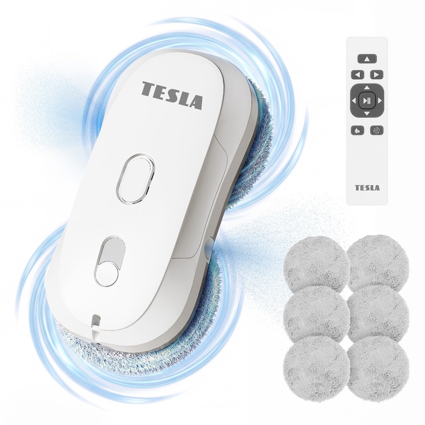 TESLA Electronics RoboStar - Ramenreiniger met waterverstuiving 72W/230V/500 mAh + afstandsbediening