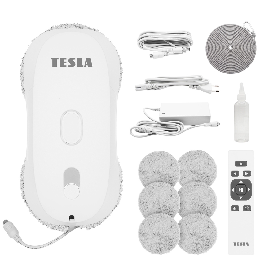 TESLA Electronics RoboStar - Ramenreiniger met waterverstuiving 72W/230V/500 mAh + afstandsbediening