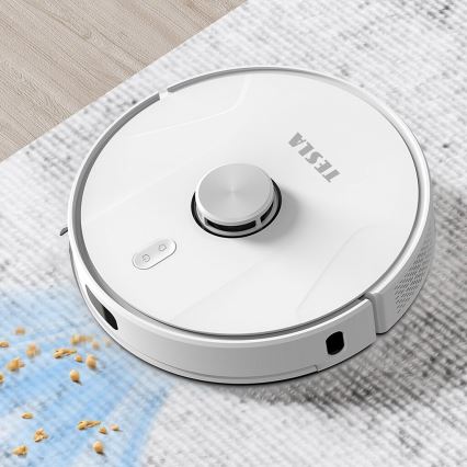 TESLA Electronics RoboStar - Slimme robotstofzuiger 2-in-1 2600 mAh Wi-Fi wit