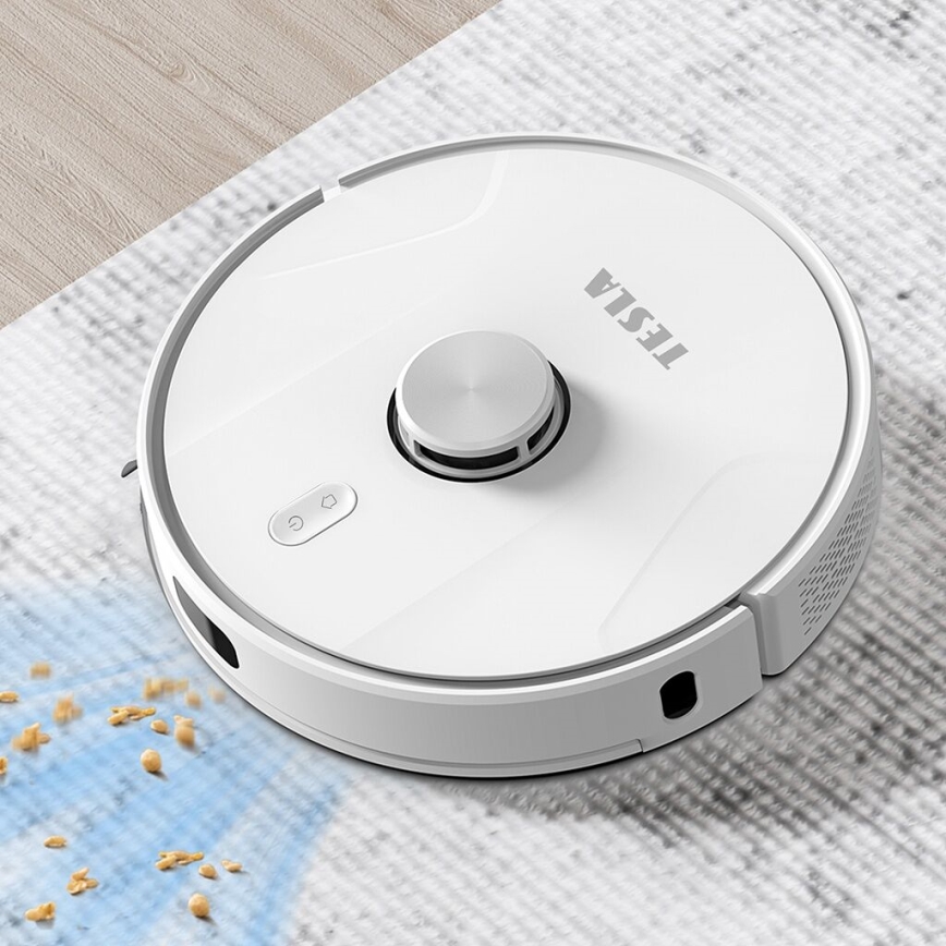 TESLA Electronics RoboStar - Slimme robotstofzuiger 2-in-1 2600 mAh Wi-Fi wit