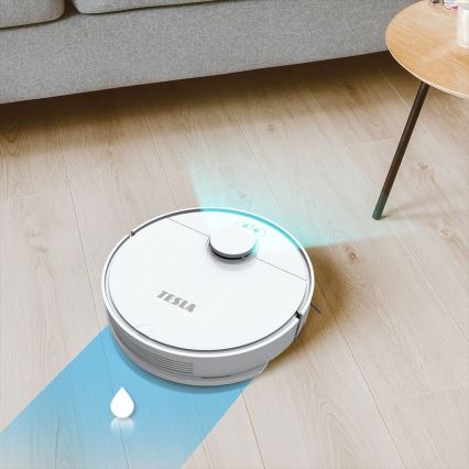 TESLA Electronics RoboStar - Slimme robotstofzuiger 2in1 2550 mAh Wi-Fi wit