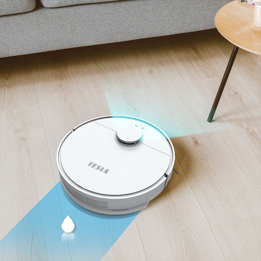TESLA Electronics RoboStar - Slimme robotstofzuiger 2in1 2550 mAh Wi-Fi wit