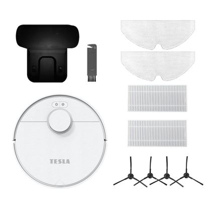 TESLA Electronics RoboStar - Slimme robotstofzuiger 2in1 2550 mAh Wi-Fi wit