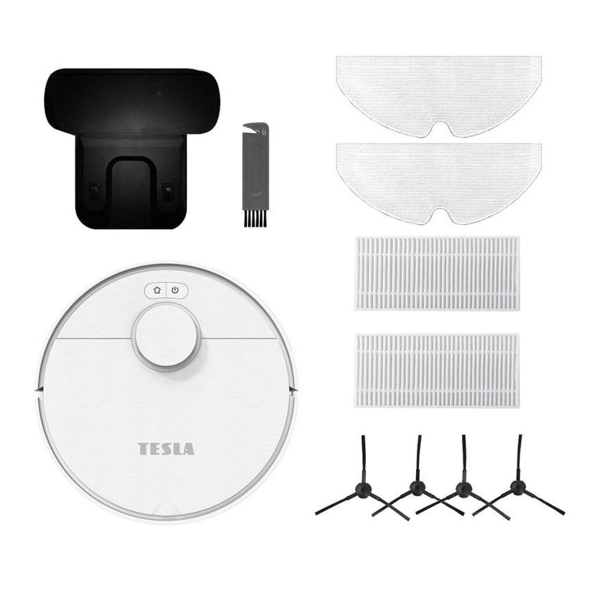 TESLA Electronics RoboStar - Slimme robotstofzuiger 2in1 2550 mAh Wi-Fi wit