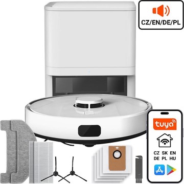 TESLA Electronics RoboStar - Slimme robotstofzuiger 2in1 2600 mAh Wi-Fi wit
