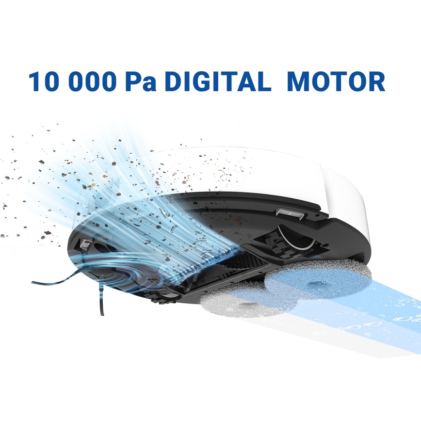 TESLA Electronics RoboStar - Slimme robotstofzuiger 3-in-1 5200 mAh Wi-Fi wit