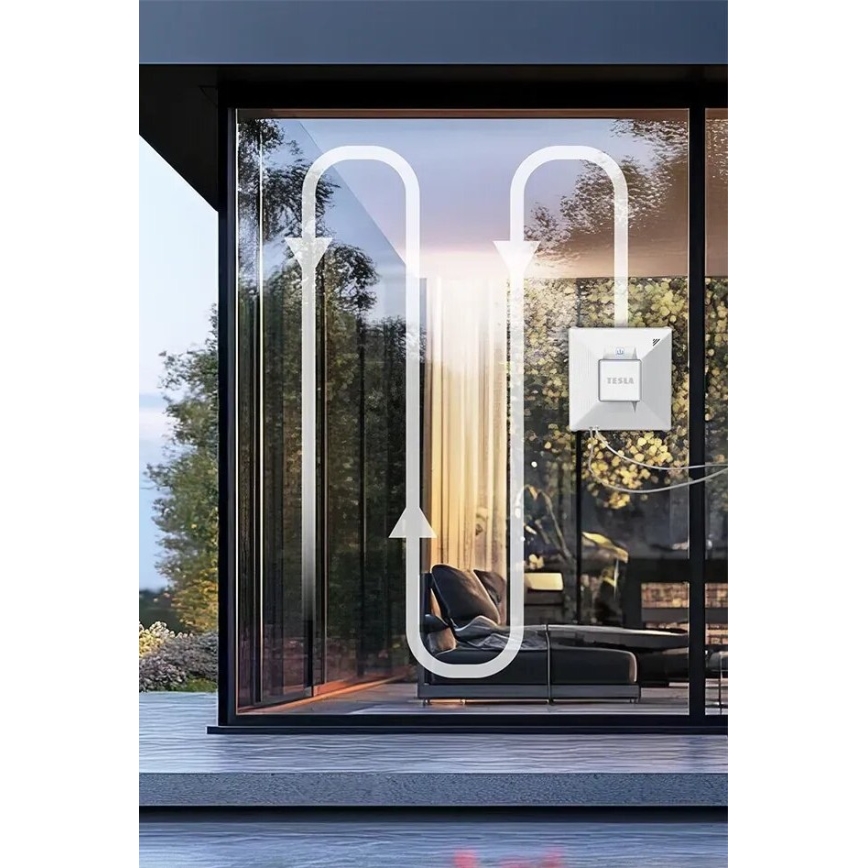 TESLA Electronics RoboStar - Slimme glasreiniger met waterverstuiver 72W/230V/650 mAh Wi-Fi + afstandsbediening