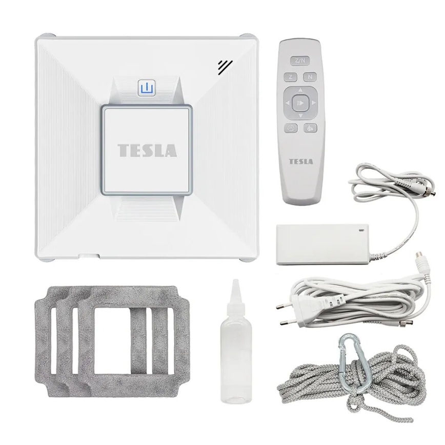 TESLA Electronics RoboStar - Slimme glasreiniger met waterverstuiver 72W/230V/650 mAh Wi-Fi + afstandsbediening