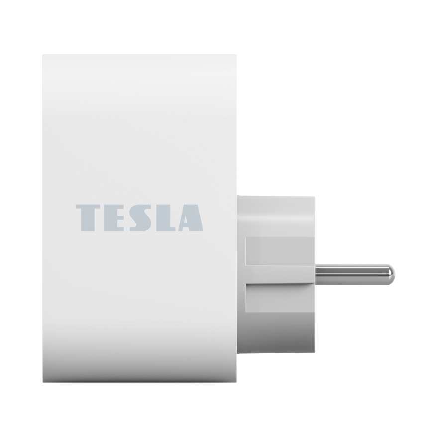 TESLA Smart - Slim stopcontact 3680W/230V/16A Type F/E 2xUSB-A + 1xUSB-C Wi-Fi