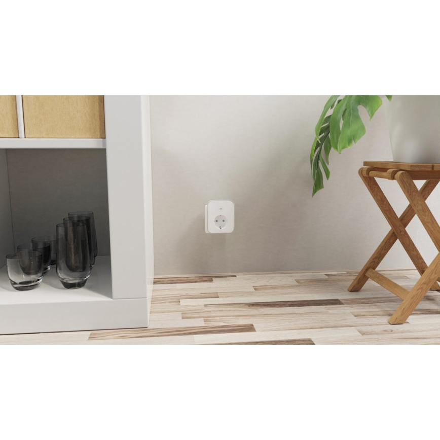 TESLA Smart - Slim Stopcontact 3690W/230V/16A 2xUSB/24W/5V Wi-Fi Tuya