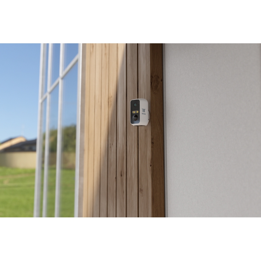 TESLA Smart - Slimme buitencamera met sensor 2K 1296p 9600 mAh 5V Wi-Fi IP65