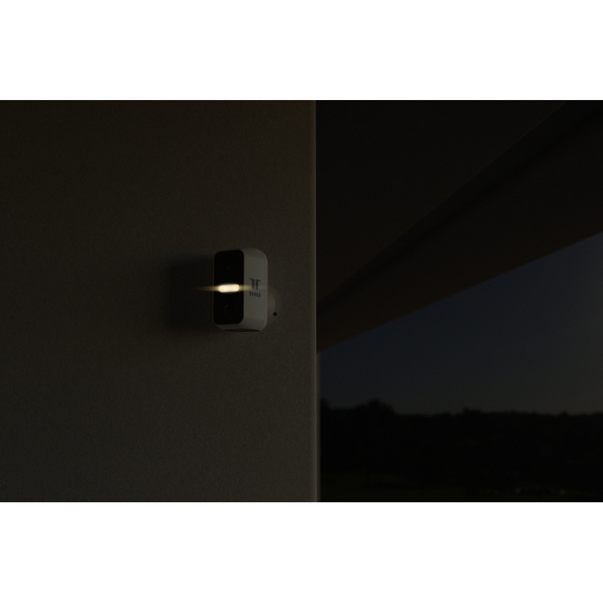 TESLA Smart - Slimme buitencamera met sensor 2K 1296p 9600 mAh 5V Wi-Fi IP65