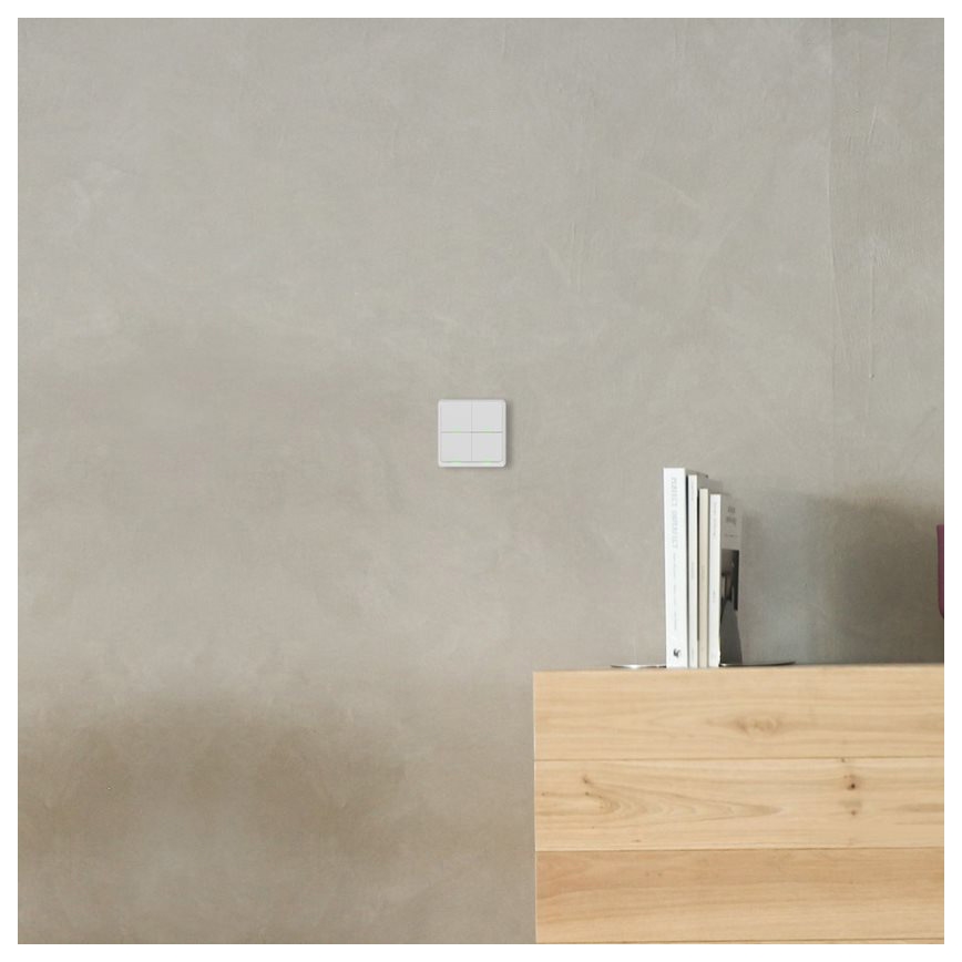 TESLA Smart - Slimme draadloze schakelaar 4P 1xCR2430 ZigBee
