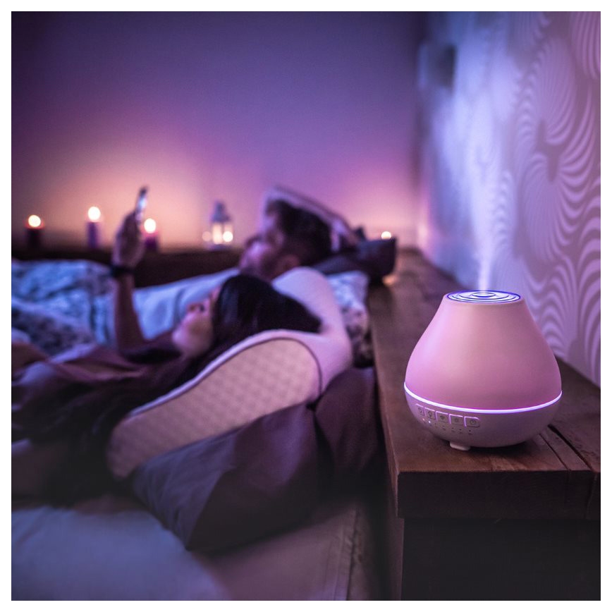 TESLA Smart - Slimme LED aroma diffuser met achtergrondverlichting LED/10W/24V Wi-Fi